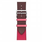 Wholesale Swift Leather Band Loop Strap Wristband Replacement for Apple Watch Series 7/6/SE/5/4/3/2/1 Sport - 44MM / 42MM (Hot Pink)